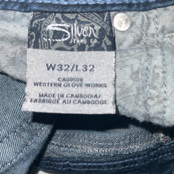 Men's Silver Suki Surplus Jeans W32/L32 Western Boho Classic Festival Rocker - Picture 9 of 12